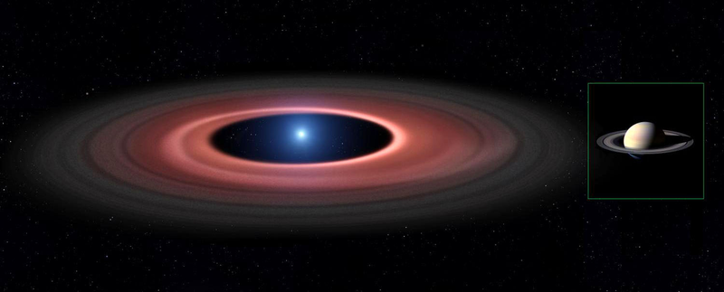 Illustration for article titled Este hermoso anillo es todo lo que queda cuando una enana blanca devora un asteroide